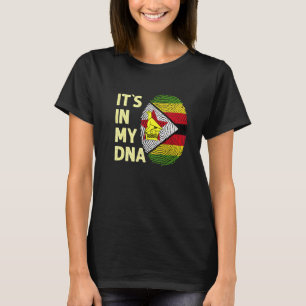 Zimbabwe In My Dna Zimbabwe Flag Team Zimbabwe T-Shirt