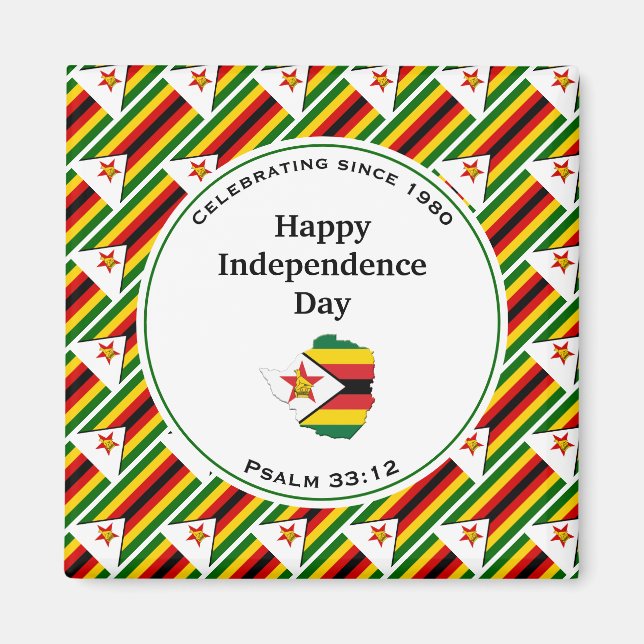Zimbabwe Independence Magnet (Front)