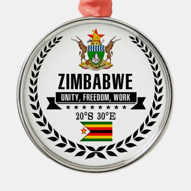 Zimbabwe Metal Tree Decoration (Front)