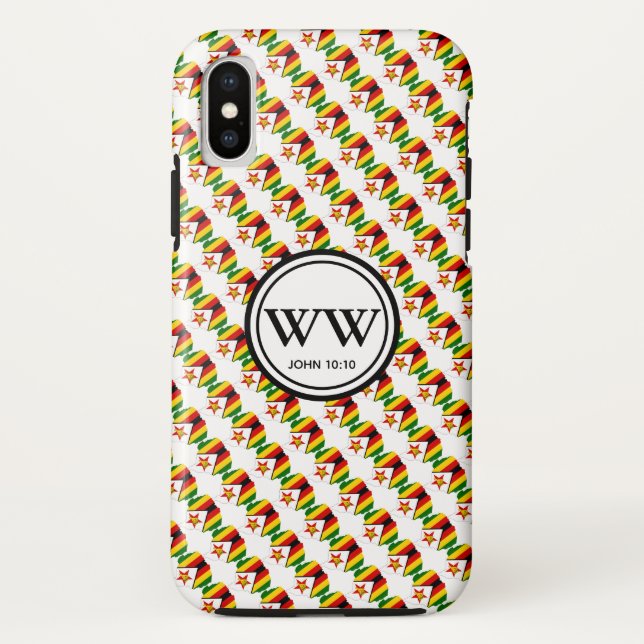 ZIMBABWE Monogram Christian Case-Mate iPhone Case (Back)