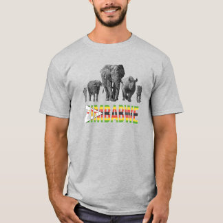 Zimbabwe Pride Big 5 Wildlife for Zimbabwe Fans T-Shirt