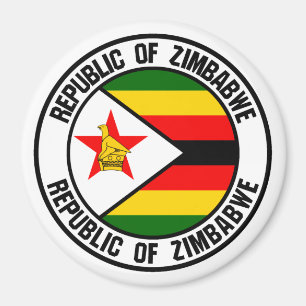 Zimbabwe Round Emblem Magnet