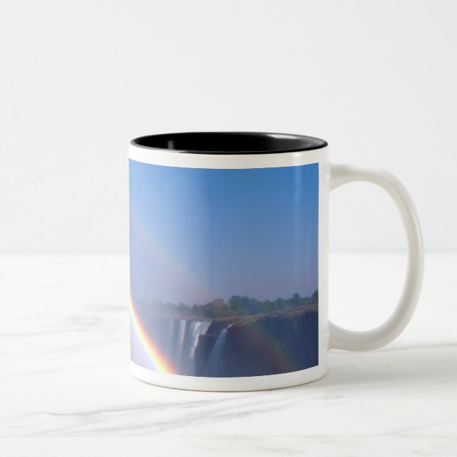 Zimbabwe, Victoria Falls National Park. Double Two-Tone Coffee Mug (Right)