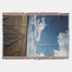 Zimbabwe, View of road near Linkwasha Airstrip 1 Throw Blanket