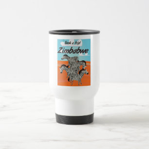 Zimbabwe Zebra vintage travel poster Mug