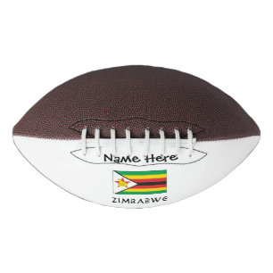 Zimbabwe Zimbabwean Flag Black Personalised Name American Football