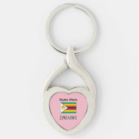 Zimbabwe Zimbabwean Flag Black Personalised Name