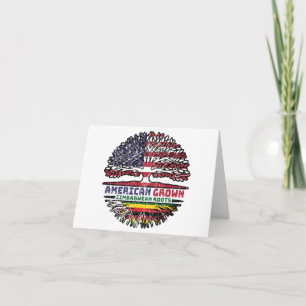 Zimbabwe Zimbabwean US American USA United States Card