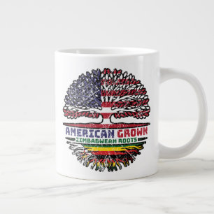 Zimbabwe Zimbabwean US American USA United States Large Coffee Mug