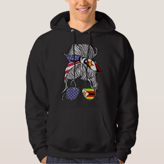 Zimbabwean American Patriot Grown Proud Women Girl Hoodie