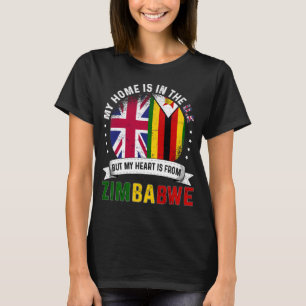 Zimbabwean British Heart is Zimbabwe Grown T-Shirt