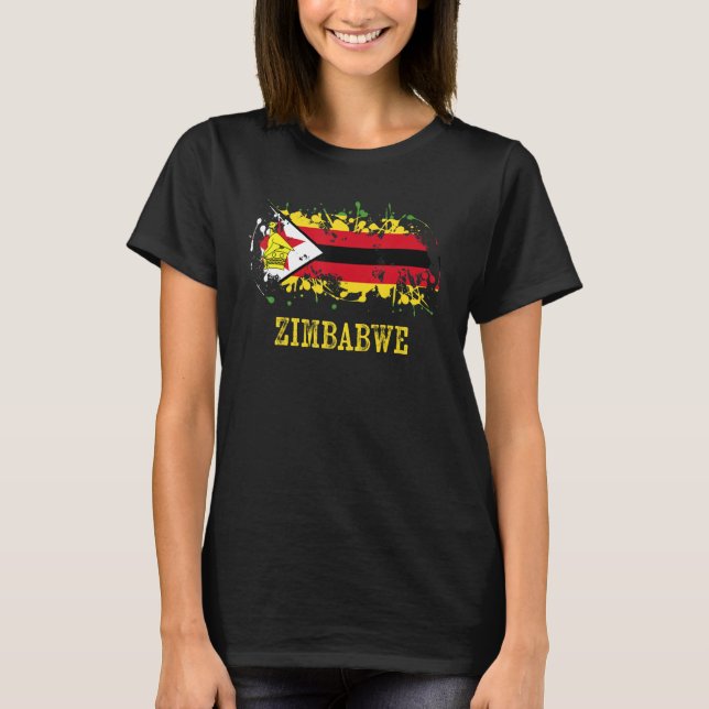 Zimbabwean enthusiasts for Zimbabwe and Zimbabwe T-Shirt (Front)