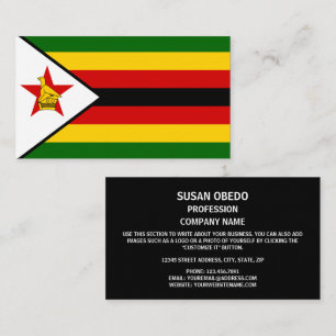 Zimbabwean Flag, Flag of Zimbabwe Business Card