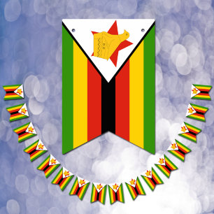 Zimbabwean Flag & Party Zimbabwe Banners /Weddings