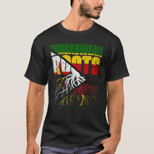 Zimbabwean Roots Zimbabwe Pride Flag T-Shirt