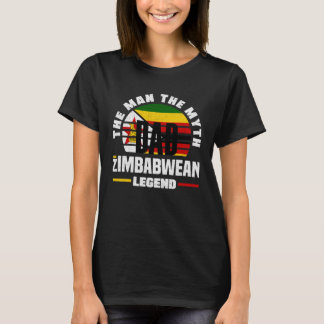 Zimbabwean Zimbabwe Zimbabwean Flag Fathers Day T-Shirt