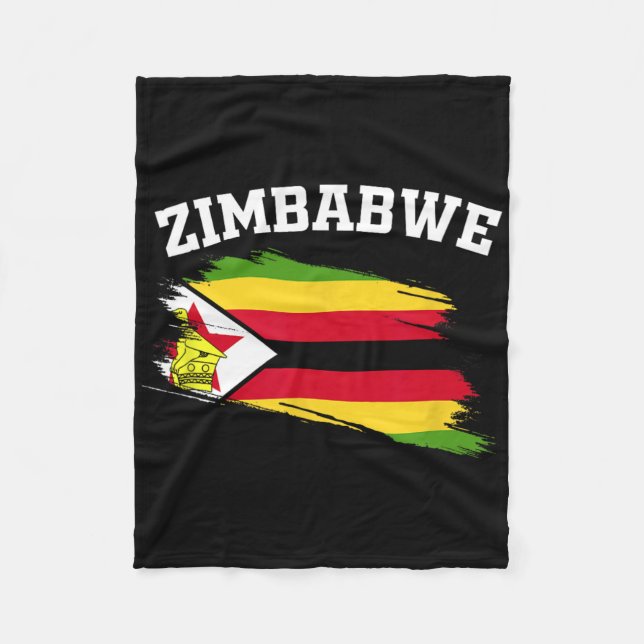 Zimbwe Souvenirs Harare Vacation Africa Zimbwean C Fleece Blanket (Front)