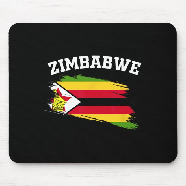 Zimbwe Souvenirs Harare Vacation Africa Zimbwean C Mouse Mat (Front)