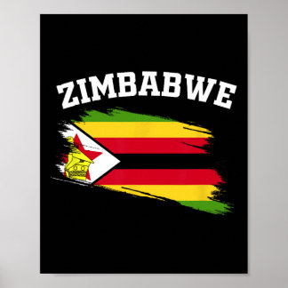 Zimbwe Souvenirs Harare Vacation Africa Zimbwean C Poster
