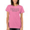 Zimmerman knitting quote tee shirt