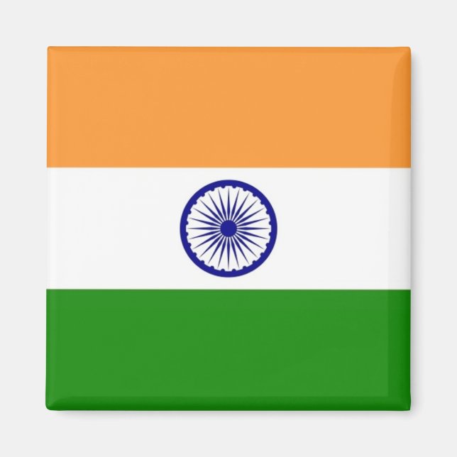 zIN001 Indian FLAG India, Fridge Magnet (Front)