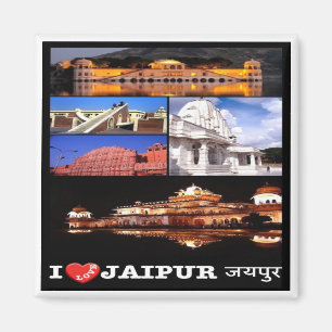 zIN003 i love JAIPUR India, Asia, Fridge Magnet