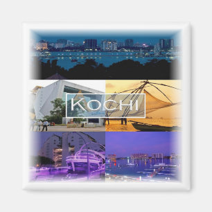zIN007 KOCHI, India, Asia, Fridge Magnet