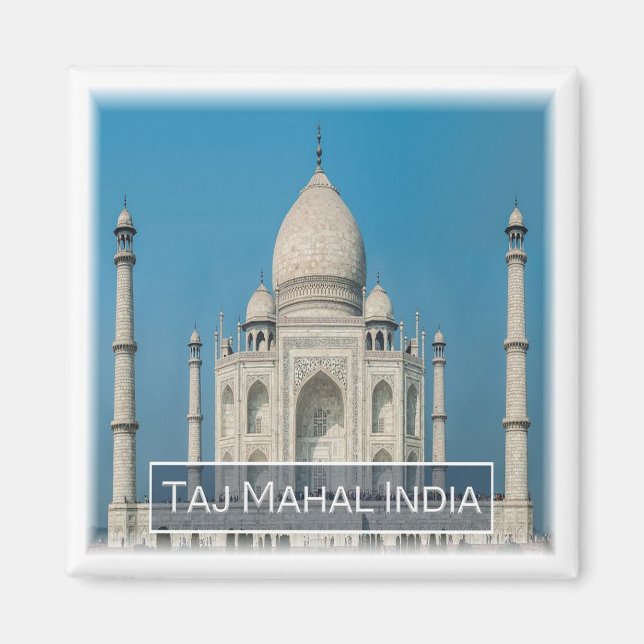 zIN009 THE TAJ MAHAL, India, Asia, Fridge Magnet (Front)