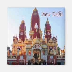 zIN022 New Delhi LAXMINARAYAN TEMPLE India, Fridge Magnet