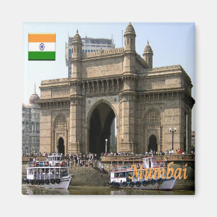 zIN025 MUMBAI, India, Asia, Fridge Magnet