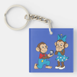 Zina and Mimo and the marriage proposal Key Ring