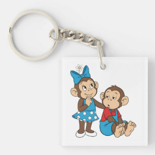 Zina and Mimo: Love and indifference Key Ring