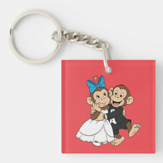 Zina & Mimo are the bride and groom. Key Ring