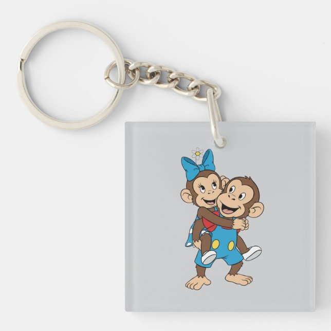 zina on mimo's back key ring (Front)
