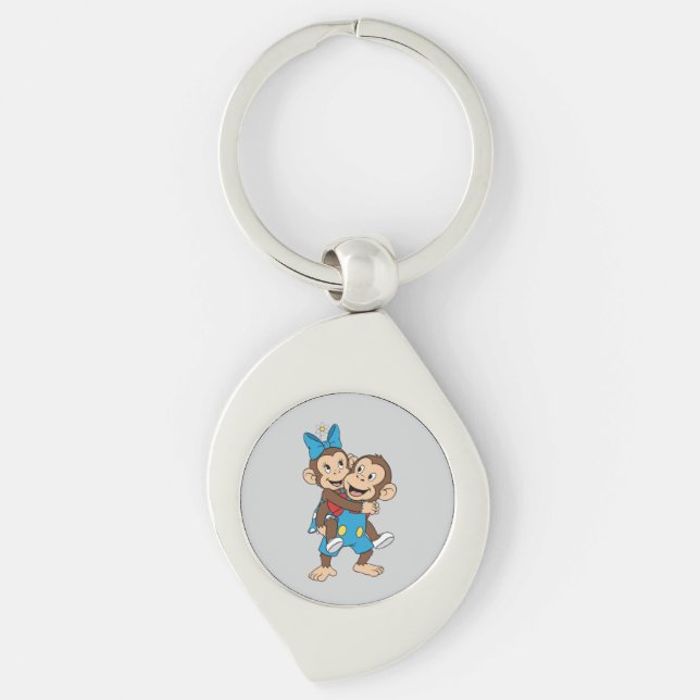 zina on mimo's back key ring (Front)