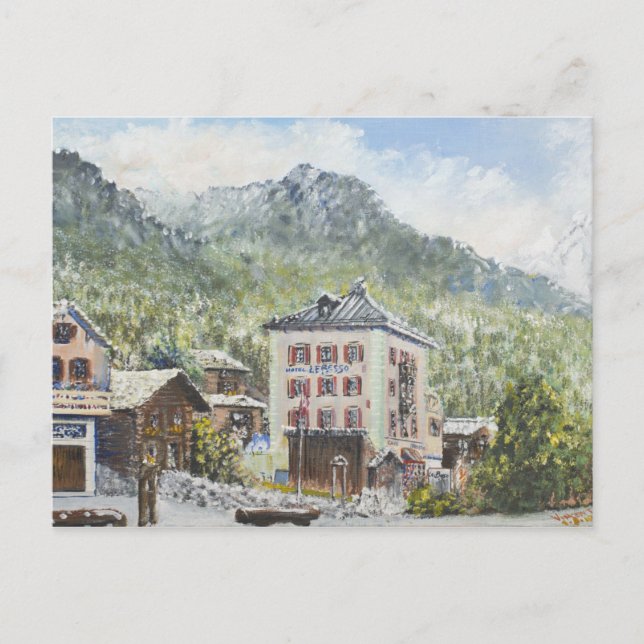 Zinal Switzerland. 2007 Postcard (Front)