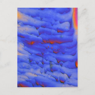 Zinc acetate under the microscope postcard