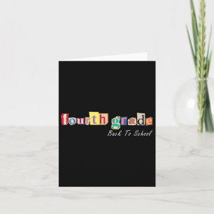 Zine Letter Fourth Grade Teacher Kids Back To Scho Card