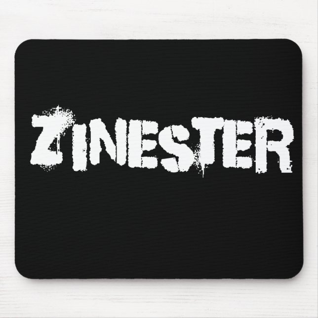 ZINESTER - DIY make zines alternative lo-fi Mouse Mat (Front)