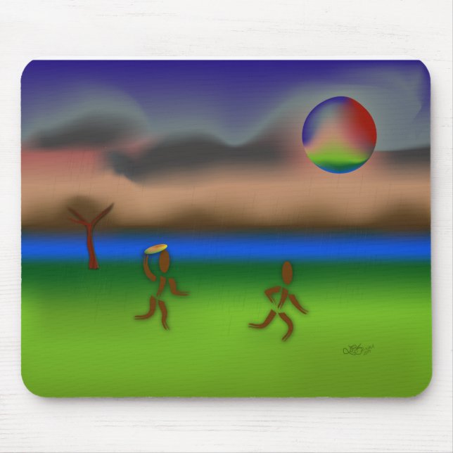 Zinglees ~ April Mouse Mat (Front)