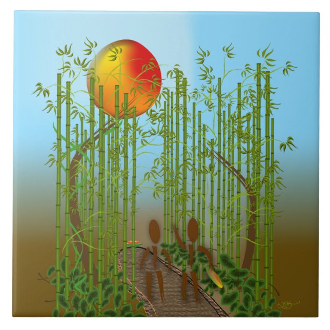 Zinglees ~ Bamboo Tile (Front)