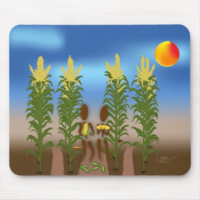 Zinglees ~ Corn Mouse Mat (Front)