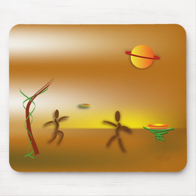 Zinglees ~ Landed Mouse Mat (Front)