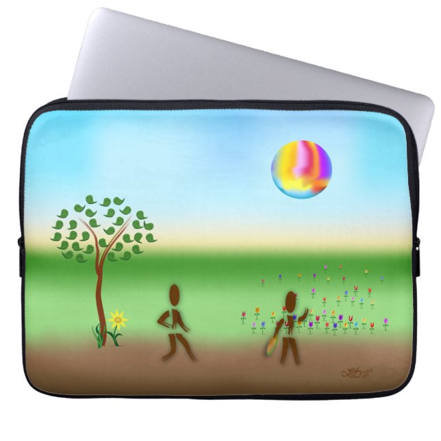 Zinglees ~ May Laptop Sleeve (Front)