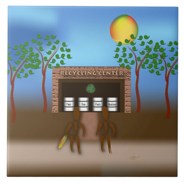 Zinglees ~ Recycling Tile (Front)