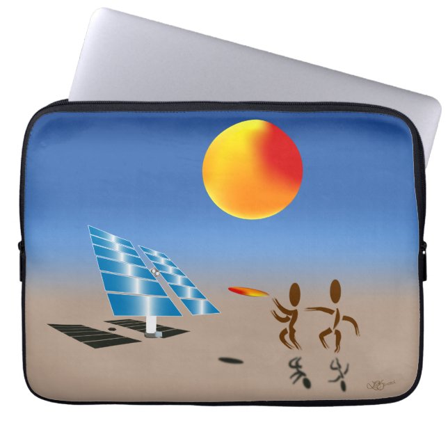 Zinglees ~ Solar Energy Laptop Sleeve (Front)