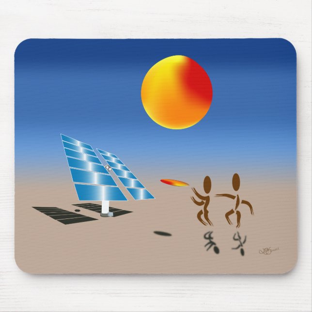 Zinglees ~ Solar Energy Mouse Mat (Front)