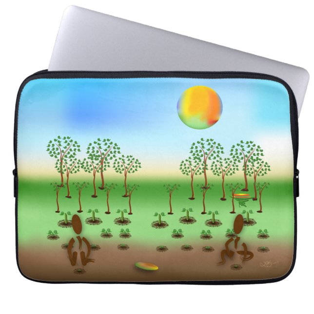 Zinglees ~ Trees Laptop Sleeve (Front)