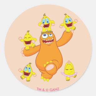 Zingoz and Zangoz Fun Classic Round Sticker