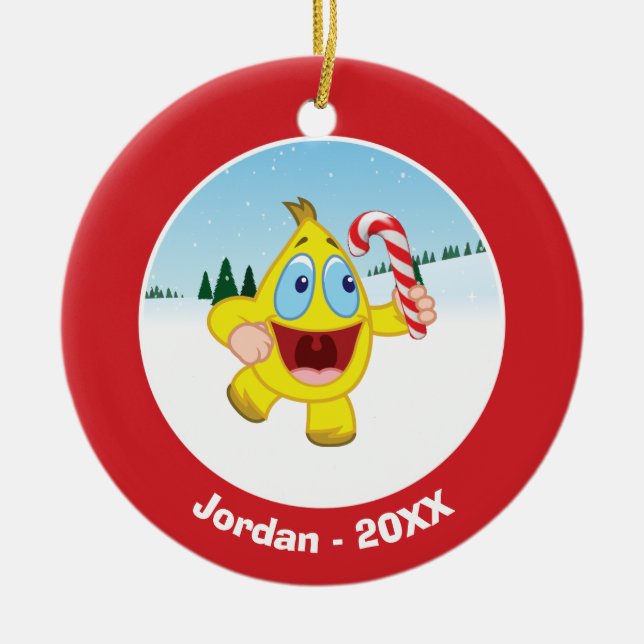 Zingoz Ceramic Tree Decoration (Front)